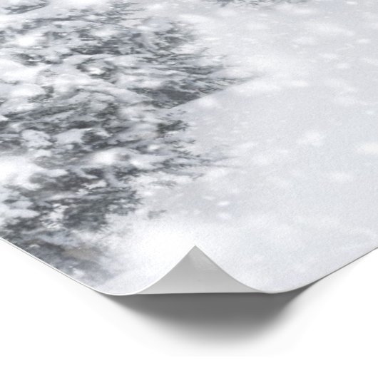 Fir Tree in Thick Snow Poster (Hoek)
