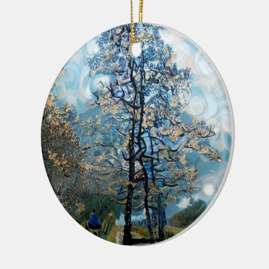 FIR TREE KERAMISCH ORNAMENT (Links)