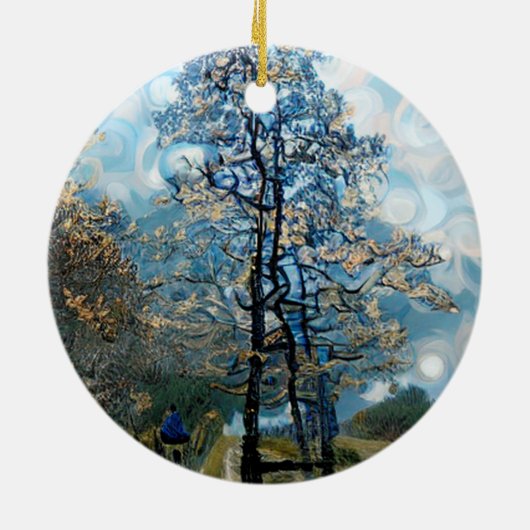 FIR TREE KERAMISCH ORNAMENT (Achterkant)