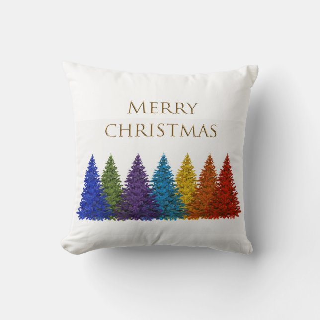 Fir Tree Kerstmis Kussen (Voorkant)