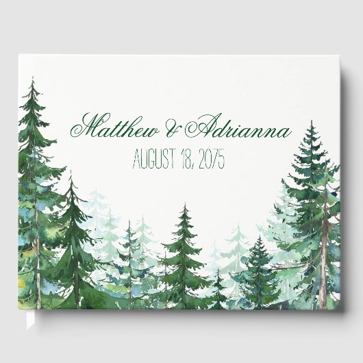 Fir Tree Wedding Gastenboek (Voorkant)