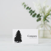 Fir Tree (wit) Visitekaartje (Staand voorkant)
