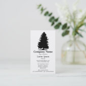 Fir Tree (wit) Visitekaartje (Staand voorkant)