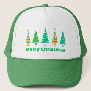 Fir Trees Kerst Trucker Hoed Pet