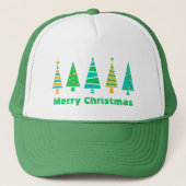Fir Trees Kerst Trucker Hoed Trucker Pet (Voorkant)