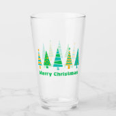 Fir Trees kerstglas Glas (Voorkant)