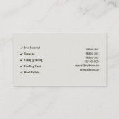 Fir Trees - Lumberjack Visitekaartje (Achterkant)