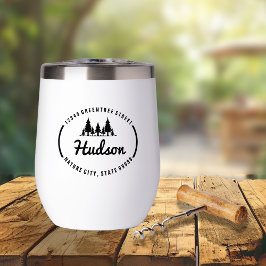 Fir Trees Oval Design ID304