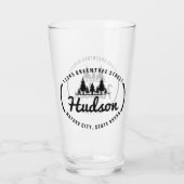 Fir Trees Oval Design ID304 Glas (Achterkant)