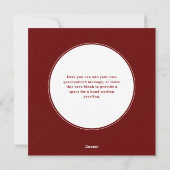 Fir Wreath Lijst kerstfotokaart Feestdagenkaart (Achterkant)