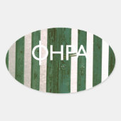 Fira - Santorini Ovale Sticker (Voorkant)