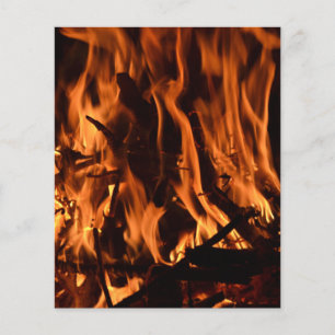 Fire-432478 natuur bosbrandhout oranje zwart b flyer