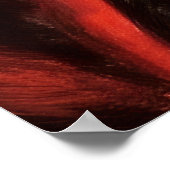 Fire Abstract Flame Red Gold Art Poster (Hoek)