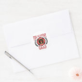 Fire Academy Afstudeerder Afstuderen Ronde Sticker (Envelop)