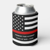 Fire Academy Afstuderen Thin Red Line Koelbox Blikjeskoeler (Blikje Voorkant)