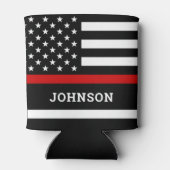 Fire Academy Afstuderen Thin Red Line Koelbox Blikjeskoeler (Achterkant)