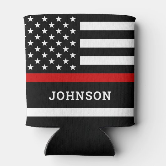 Fire Academy Afstuderen Thin Red Line Koelbox Blikjeskoeler (Achterkant)