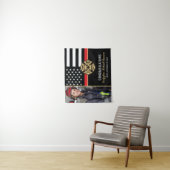 Fire Academy Fireman Graduation Firefighter Photo Wandkleed (In situ)