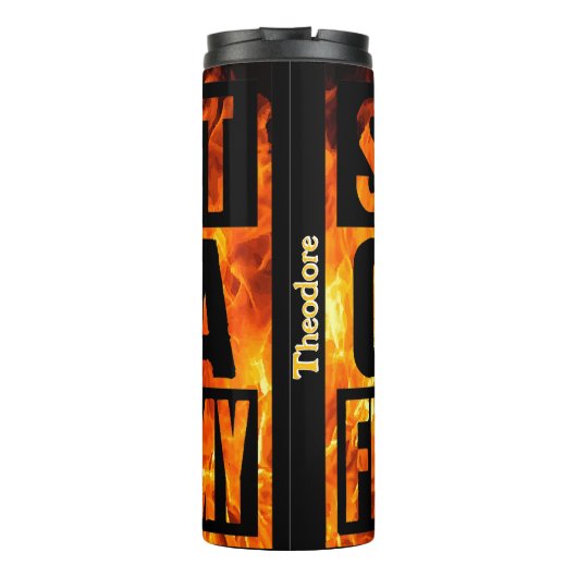 Fire Academy Grad Design Thermosbeker (Achterkant)