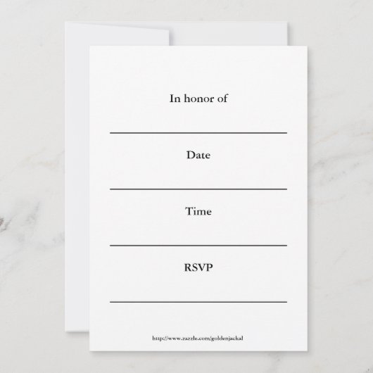 Fire Academy Graduy Party Invitation Fireman Kaart (Achterkant)