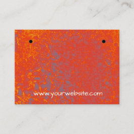 Fire Agaat Oorbellen Display Kaart Visitekaartje