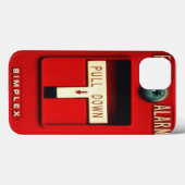 Fire alarm Case-Mate iPhone case (Achterkant (horizontaal))
