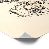 Fire Alarm System 1954 Patent Art - Old Peper Poster (Hoek)