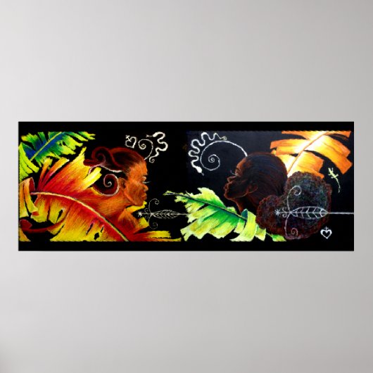 Fire and Bliss - Miami Glass Block Poster (Voorkant)