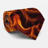 Fire and Flame Pattern Stropdas (Opgerold)