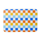 Fire and ice checkerboard pattern badmat (Voorkant)