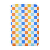 Fire and ice checkerboard pattern badmat (Voorkant Verticaal)