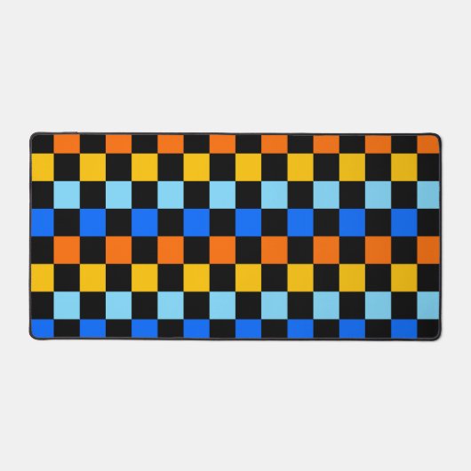 Fire and ice checkerboard pattern bureaumat (Voorkant)