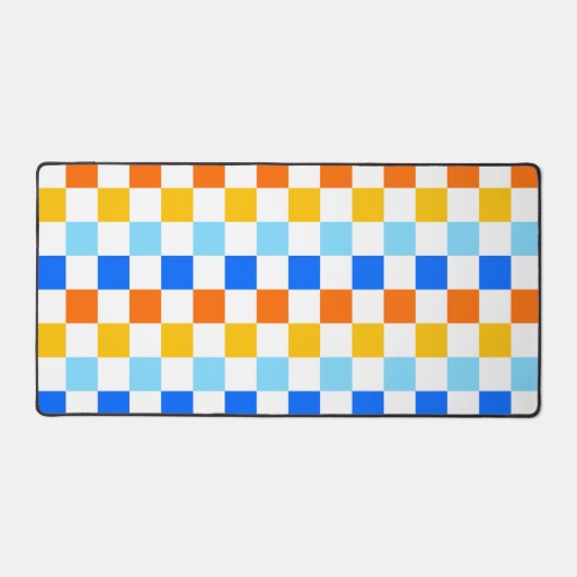 Fire and ice checkerboard pattern bureaumat (Voorkant)