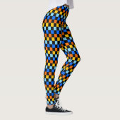Fire and ice checkerboard pattern leggings (Rechts)