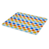 Fire and ice checkerboard pattern snijplank (Hoek)