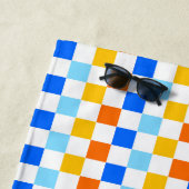 Fire and ice checkerboard pattern strandlaken (In situ)