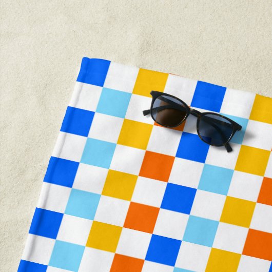 Fire and ice checkerboard pattern strandlaken (In situ)