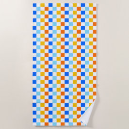 Fire and ice checkerboard pattern strandlaken