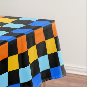 Fire and ice checkerboard pattern tafelkleed (Voorbeeld)