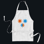Fire and Ice Eight Point Stars Standaard Schort<br><div class="desc">Cook in style with this fire and ice eight point star apron. The vibrant contrast of blue and orange elements creates a striking symmetrical starburst design that stands out in the kitchen or at the grill. This modern geometric apron is a perfect gift for chefs, bakers, or fans of abstract...</div>