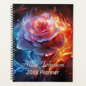 Fire and Ice Roos gepersonaliseerd Planner (Voorkant)