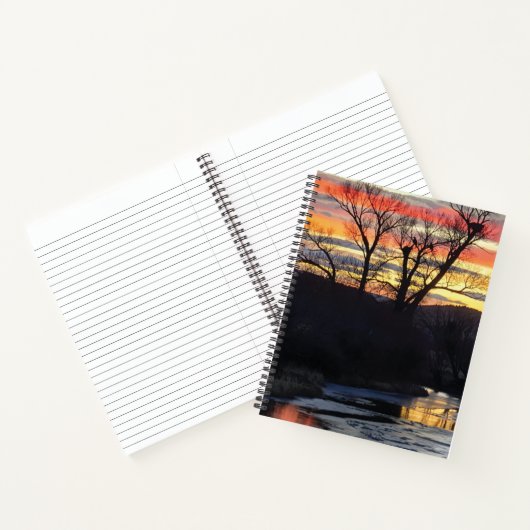 Fire and Ice Spiral Notebook Notitieboek (Binnen)