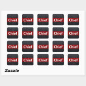 Fire and Rescue Diamond Bord Vierkante Sticker (Vel)