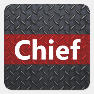Fire and Rescue Diamond Bord Vierkante Sticker