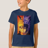 Fire and Shadow – Original Anime-Inspired Design T-shirt (Voorkant)