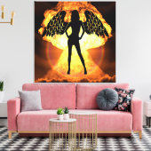 Fire Angel Canvas Afdruk (Insitu (Woonkamer))