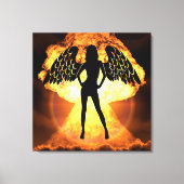 Fire Angel Canvas Afdruk (Voorkant)