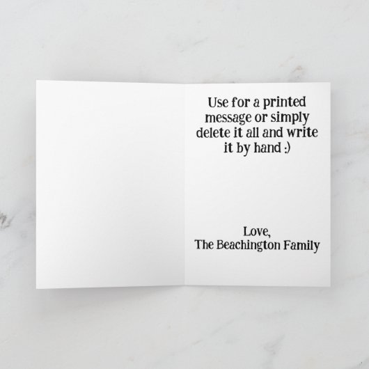 ** Fire AP94 Modern golfbal Verjaardag Kaart (Binnen)