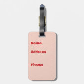 Fire Arches Bagagelabel (Achterkant verticaal)