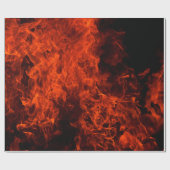 Fire background flame black hot cadeaupapier (Vlak)